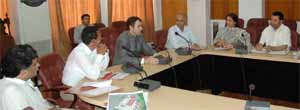Chief Minister Omar Abdullah during review meeting with Tourism officials 