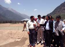 Minister for Tourism and Culture Mr. Nawang Rigzin Jora exploring the possibility of tapping Pahalgam's rich potential in golf & adventure tourism.