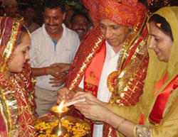 Minister for Medical Education and Youth Services and Sports, Mr. Rajinder Singh Chib at the celebrations of Navrata Festival-2009.