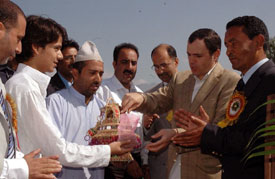 Chief Minister Jammu & Kashmir, Omar Abdullah inaugurating two day Kashmir Festival at Srinagar.