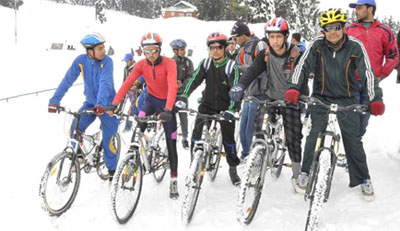 Snow Festival in Gulmarg, Kashmir.