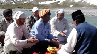 Pratham Pooja at Panjtarni for Shri Amarnath Yatra-2011.