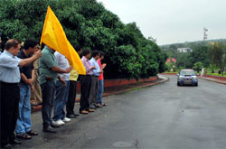 2nd Mugal Road Car Rally flagg in at Jammu