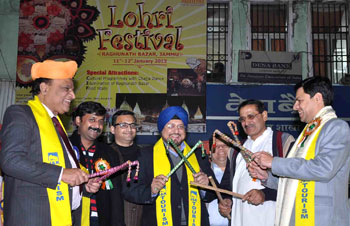 Members of the organizing-body during Lohri Festival Inauguration