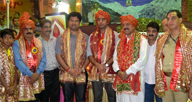 Participants of All India Devotional Song Competition during Navratra Celebrations
