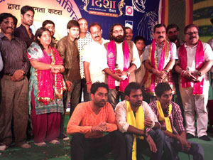Participants of All India Devotional Song Competition during Navratra Celebrations