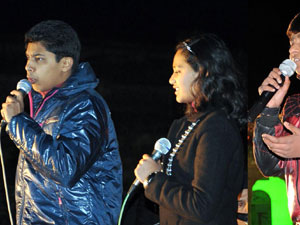A view of artists performing during Jammu Festival 2013