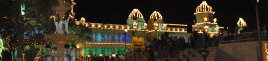 Decorated Mubarik Mandi Palace during Jammu Festival