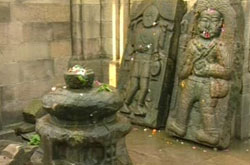 Inside view of Shiv Temple, Billawar.