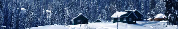 Gulmarg Hill Resort in winters.