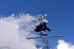 Skiing in Kashmir.