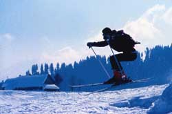 Skiing (Winter Sports) in Gulmarg.