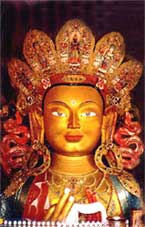 Image of Budha in a Monastery.