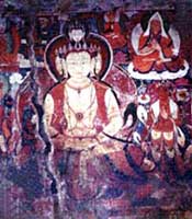 Wall frescols in Karsha monastery