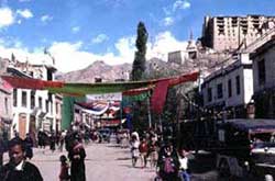 Leh's historic bazaar