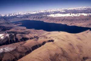 Tsomoriri Lake Aerial View