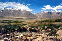 Overview of a village in Central Zanskar