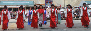 A view of colourful concluding ceremony of Annual Ladakh Festival.