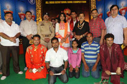 A view of Artists participating in Singing Competition during Navratra Festival - 2010.