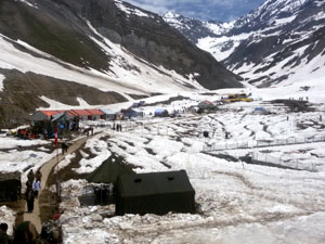 Sheshnag Yatra Camp en route Shri Amarnathji Yatra from Pahalgam Route