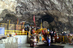 The Shrine Cave of Shri Amarnathji.
