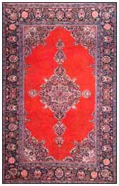 Tabriz Design with silken pile.