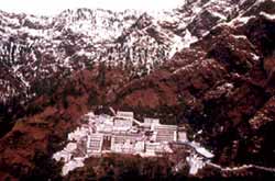 View of Mata Vaishno Devi in winters